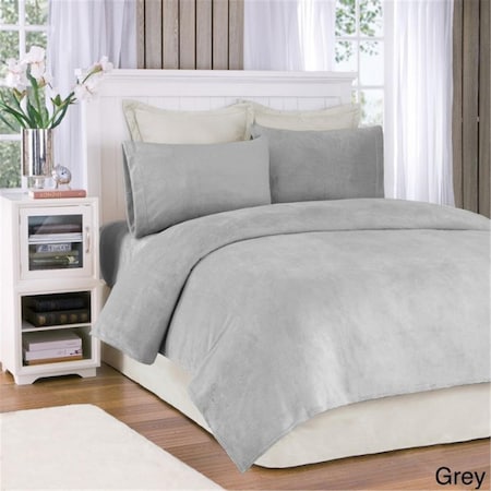 True North By Sleep Philosophy Soloft Plush Sheet Set, Grey - King BL20-0872